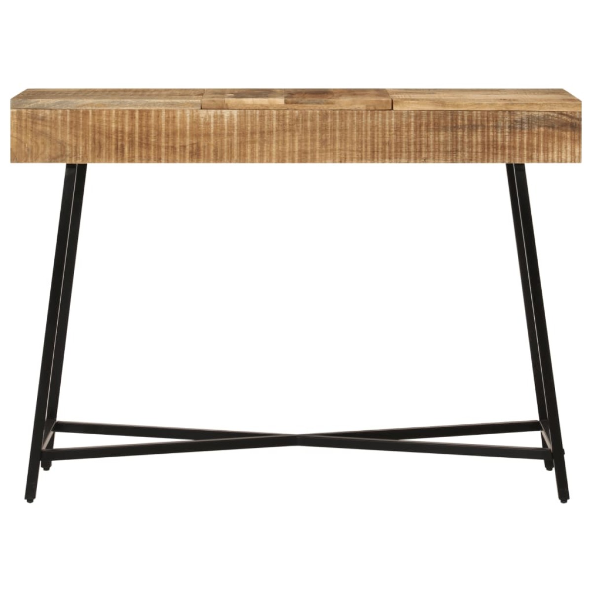 vidaXL Μπουντουάρ 105x35x75 εκ. Μασίφ Ακατέργαστο Ξύλο Μάνγκο/Σίδηρος