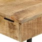 vidaXL Μπουντουάρ 105x35x75 εκ. Μασίφ Ακατέργαστο Ξύλο Μάνγκο/Σίδηρος