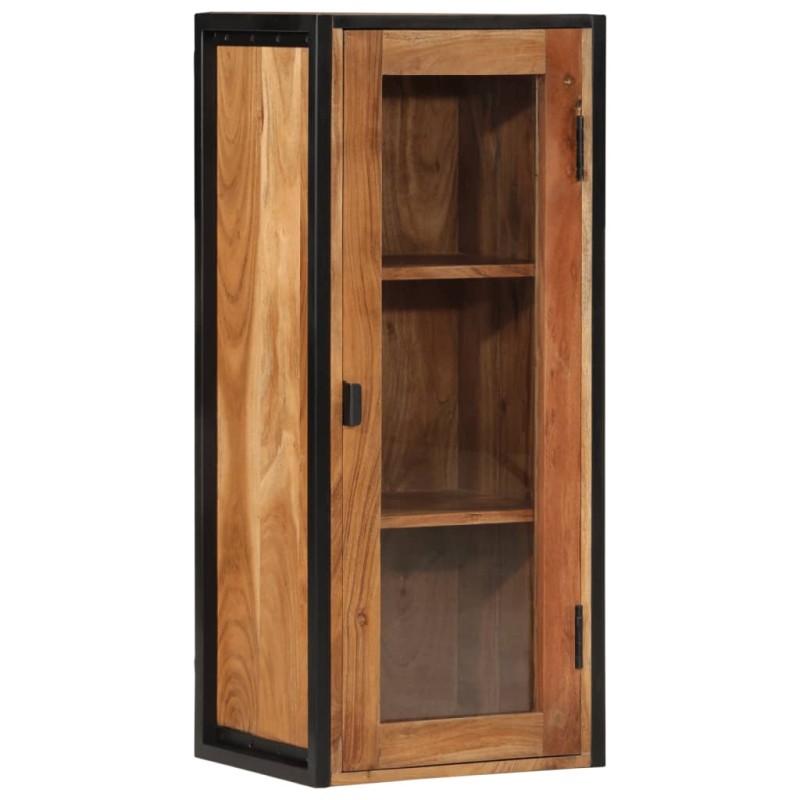 vidaXL Ντουλάπι Μπάνιου Επιτοίχιο 40x30x90 εκ. Μασίφ Ακακία/Σίδερο