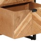 vidaXL Ντουλάπι Μπάνιου 40x30x100 εκ. από Μασίφ Ξύλο Ακακίας / Σίδερο