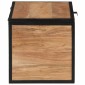 vidaXL Κουτί Αποθήκευσης 60x30x30 εκ. Μασίφ Ξύλο Ακακίας/Σίδερο