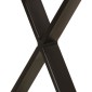 vidaXL Πάγκος με Τεχνοτροπία Live Edge 105 εκ. από Μασίφ Ξύλο Μάνγκο