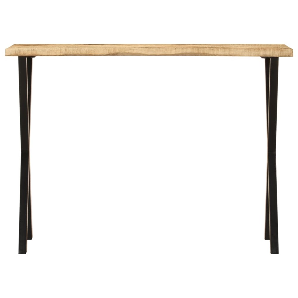 vidaXL Τραπέζι Κονσόλα με Live Edge 105x33x76 εκ. Μασίφ Ξύλο Μάνγκο