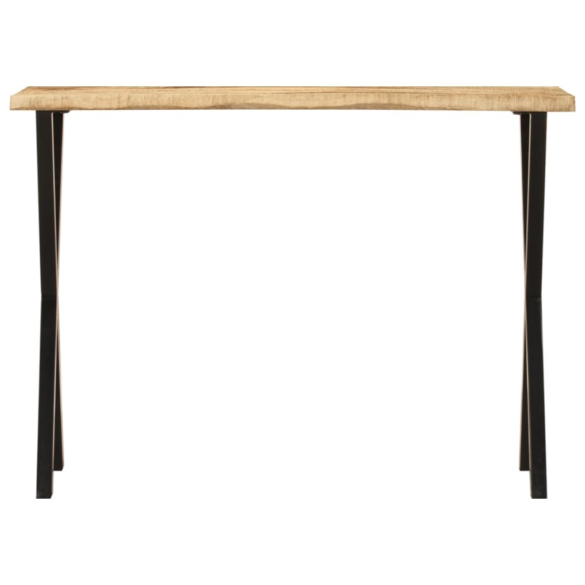 vidaXL Τραπέζι Κονσόλα με Live Edge 105x33x76 εκ. Μασίφ Ξύλο Μάνγκο