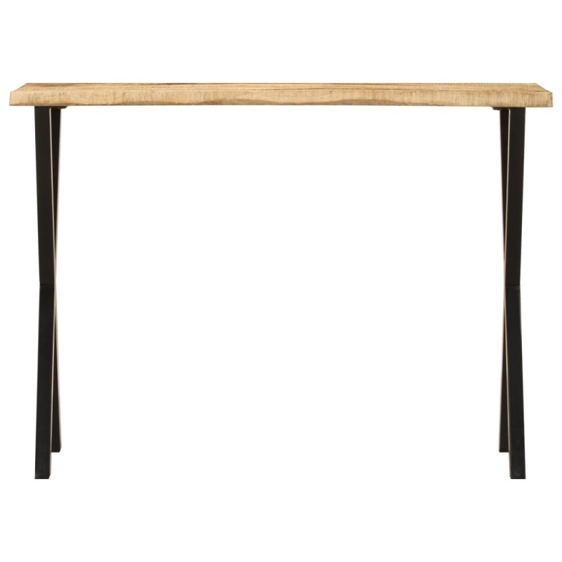 vidaXL Τραπέζι Κονσόλα με Live Edge 105x33x76 εκ. Μασίφ Ξύλο Μάνγκο