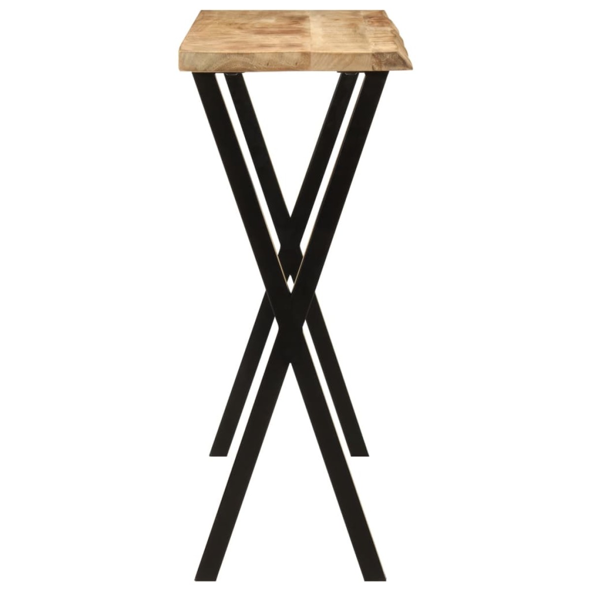 vidaXL Τραπέζι Κονσόλα με Live Edge 105x33x76 εκ. Μασίφ Ξύλο Μάνγκο