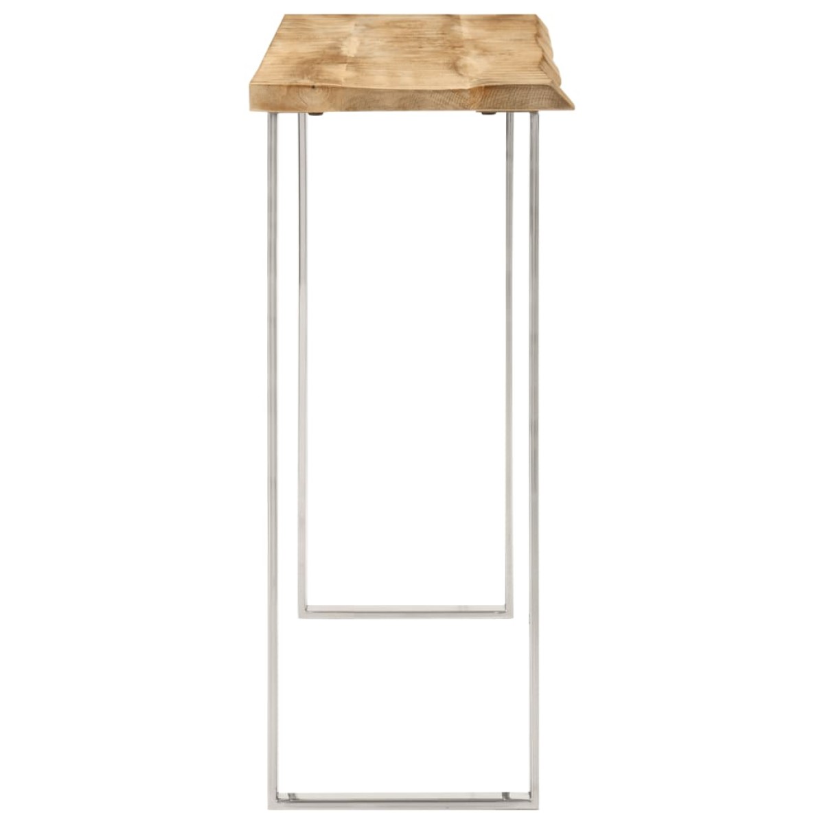 vidaXL Τραπέζι Κονσόλα με Live Edge 105x33x76 εκ. Μασίφ Ξύλο Μάνγκο