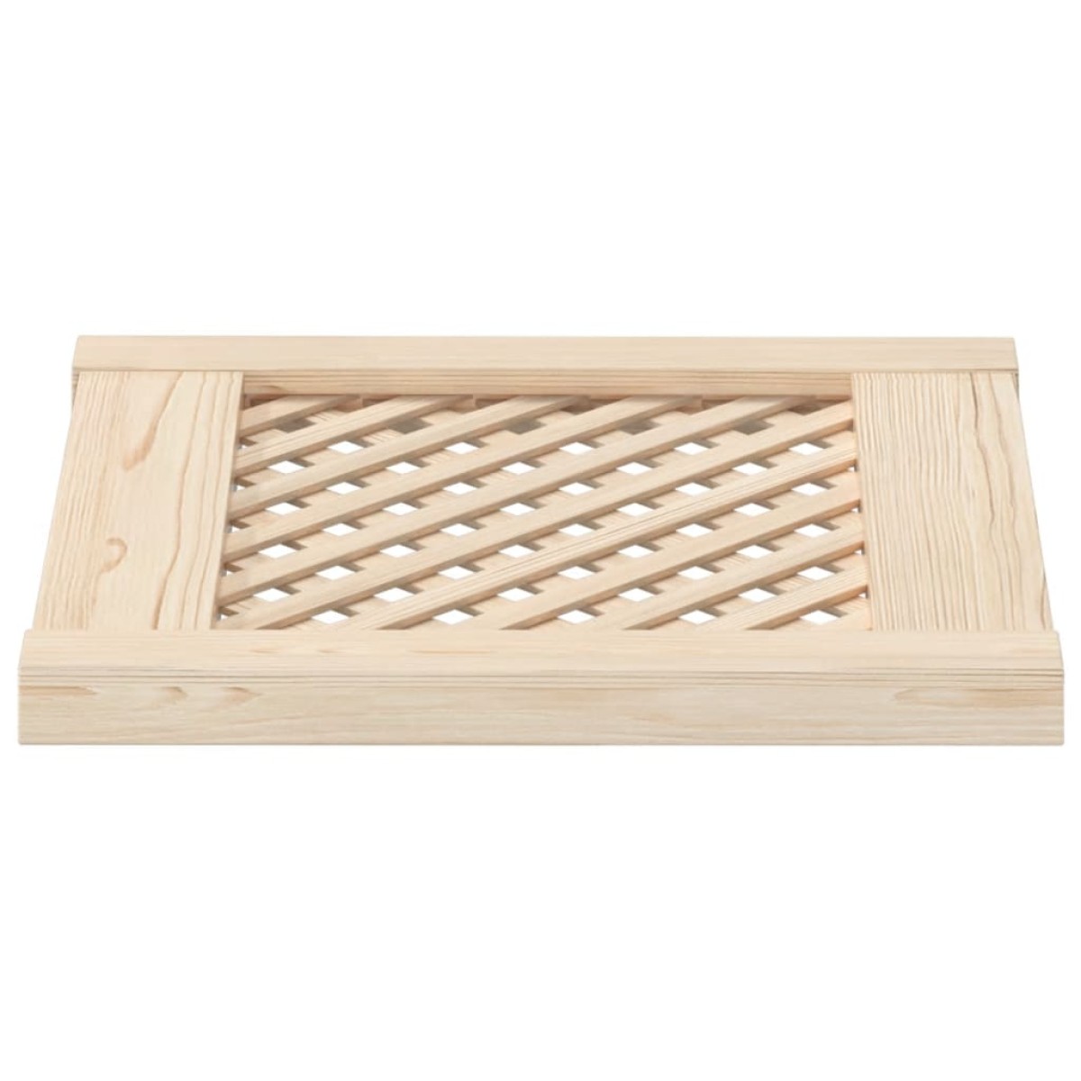 vidaXL Πορτάκια με Πλέγμα 2 Τεμ. 39,5x39,5 εκ. από Μασίφ Ξύλο Πεύκου