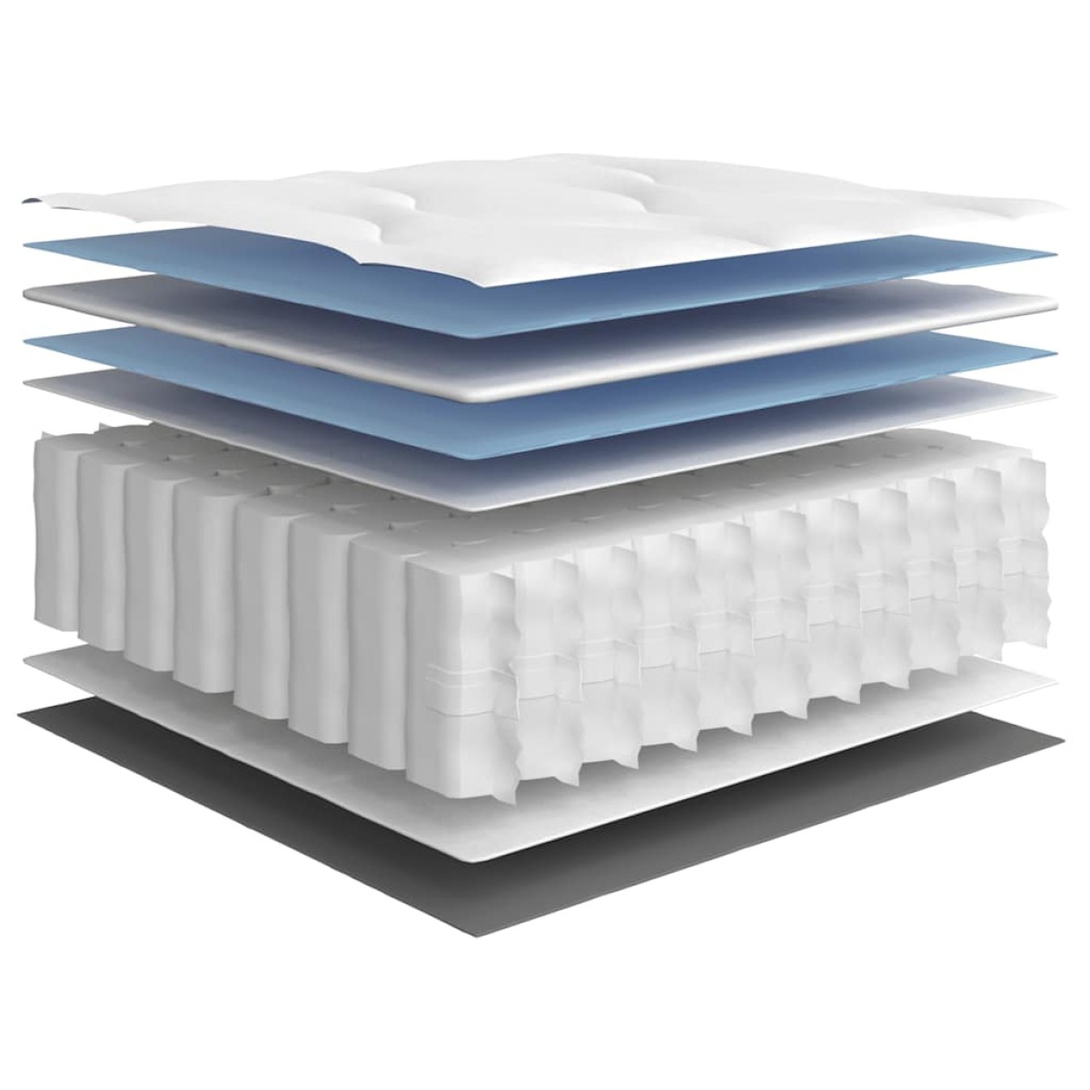 vidaXL Στρώμα με Pocket Springs Μεσαία Σκληρότητα 100x200 εκ.