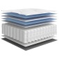 vidaXL Στρώμα με Pocket Springs Μεσαία Σκληρότητα 120x200 εκ.