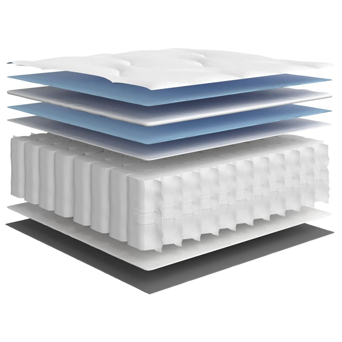 vidaXL Στρώμα με Pocket Springs Μεσαία 140x200 εκ.