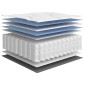 vidaXL Στρώμα με Pocket Springs Μεσαία 140x200 εκ.