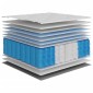 vidaXL Στρώμα με Pocket Springs Μεσαία Plus Σκληρότητα 90x200 εκ.