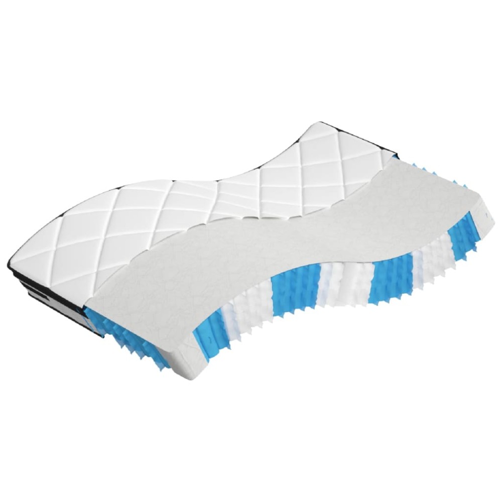 vidaXL Στρώμα με Pocket Springs Μεσαία Plus Σκληρότητα 90x200 εκ.