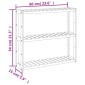 vidaXL Ράφι Μπάνιου 3 Επιπέδων Επιτοίχιο 60x15x54 εκ. από Μπαμπού