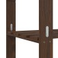 vidaXL Ραφιέρα με 3 Ράφια Καφέ 60 x 38 x 90 εκ. από Μασίφ Ξύλο Πεύκου