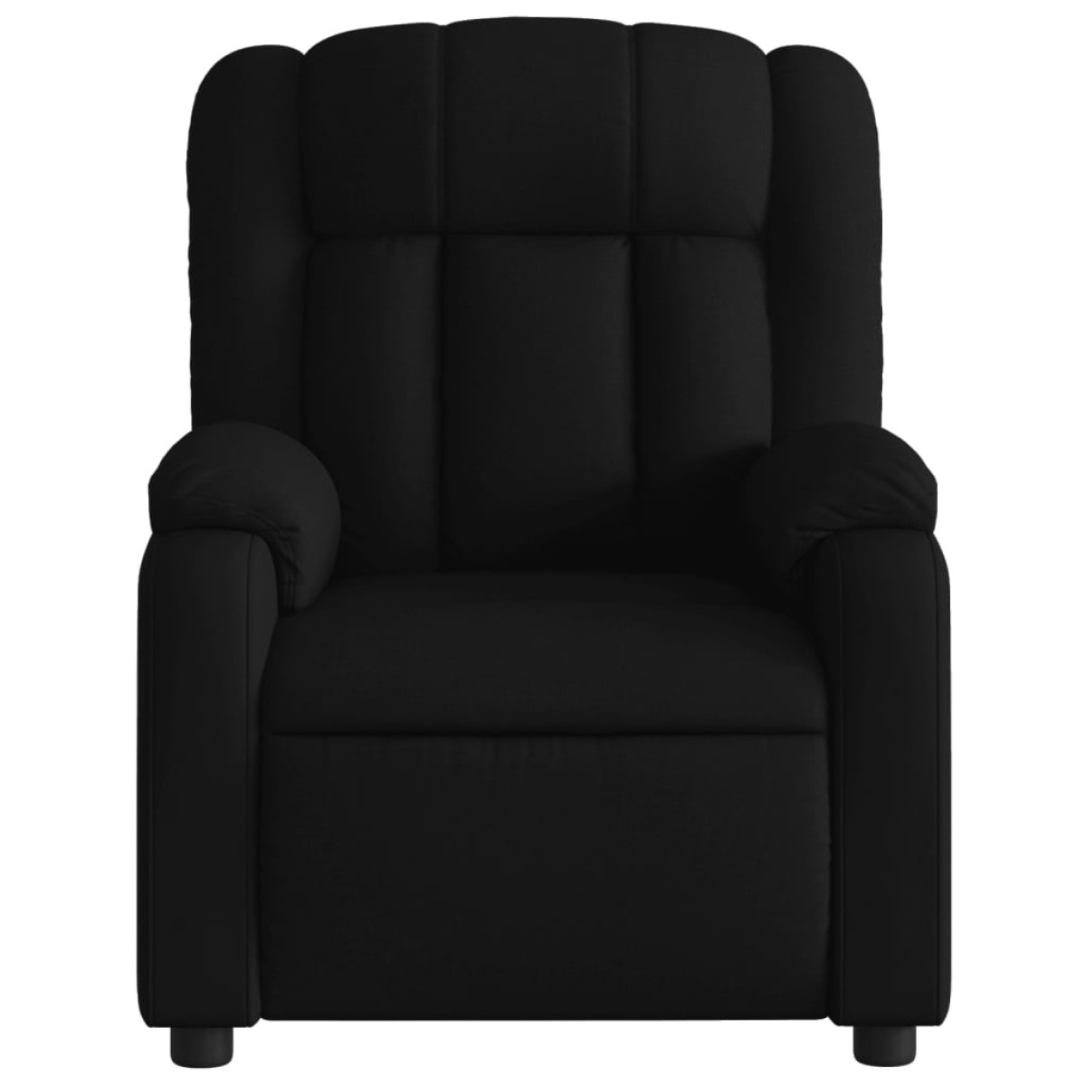 vidaXL Πολυθρόνα Ανακλινόμενη Μαύρη Υφασμάτινη