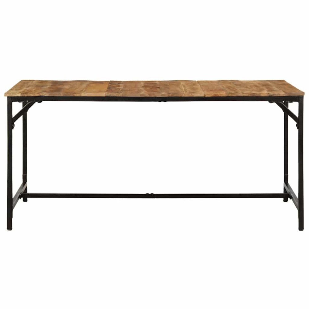 vidaXL Τραπεζαρία 160 x 80 x 75 εκ. από Μασίφ Ακατέργαστο Ξύλο Μάνγκο