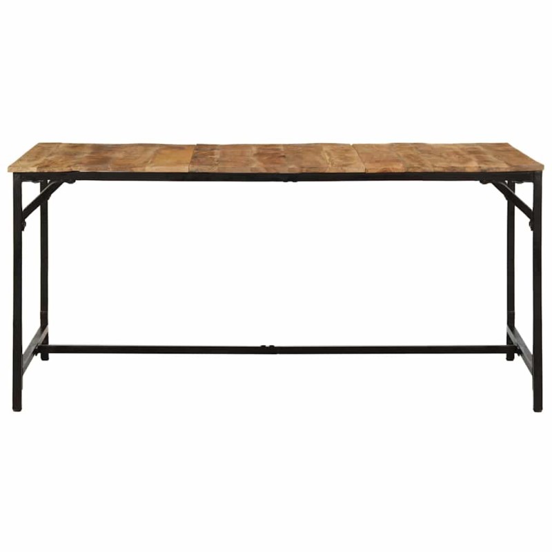 vidaXL Τραπεζαρία 160 x 80 x 75 εκ. από Μασίφ Ακατέργαστο Ξύλο Μάνγκο