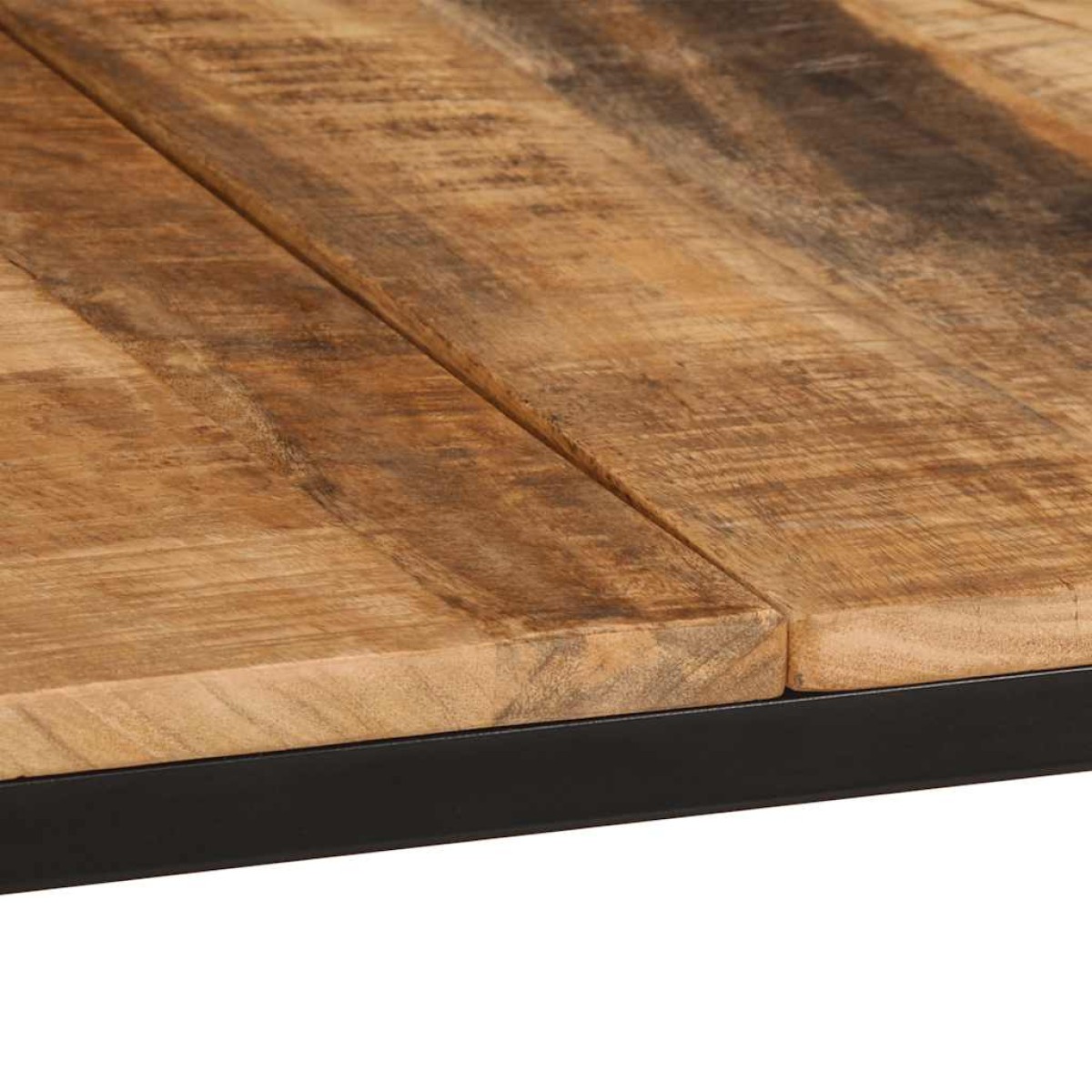 vidaXL Τραπεζαρία 220x90x75 εκ. από Μασίφ Ακατέργαστο Ξύλο Μάνγκο
