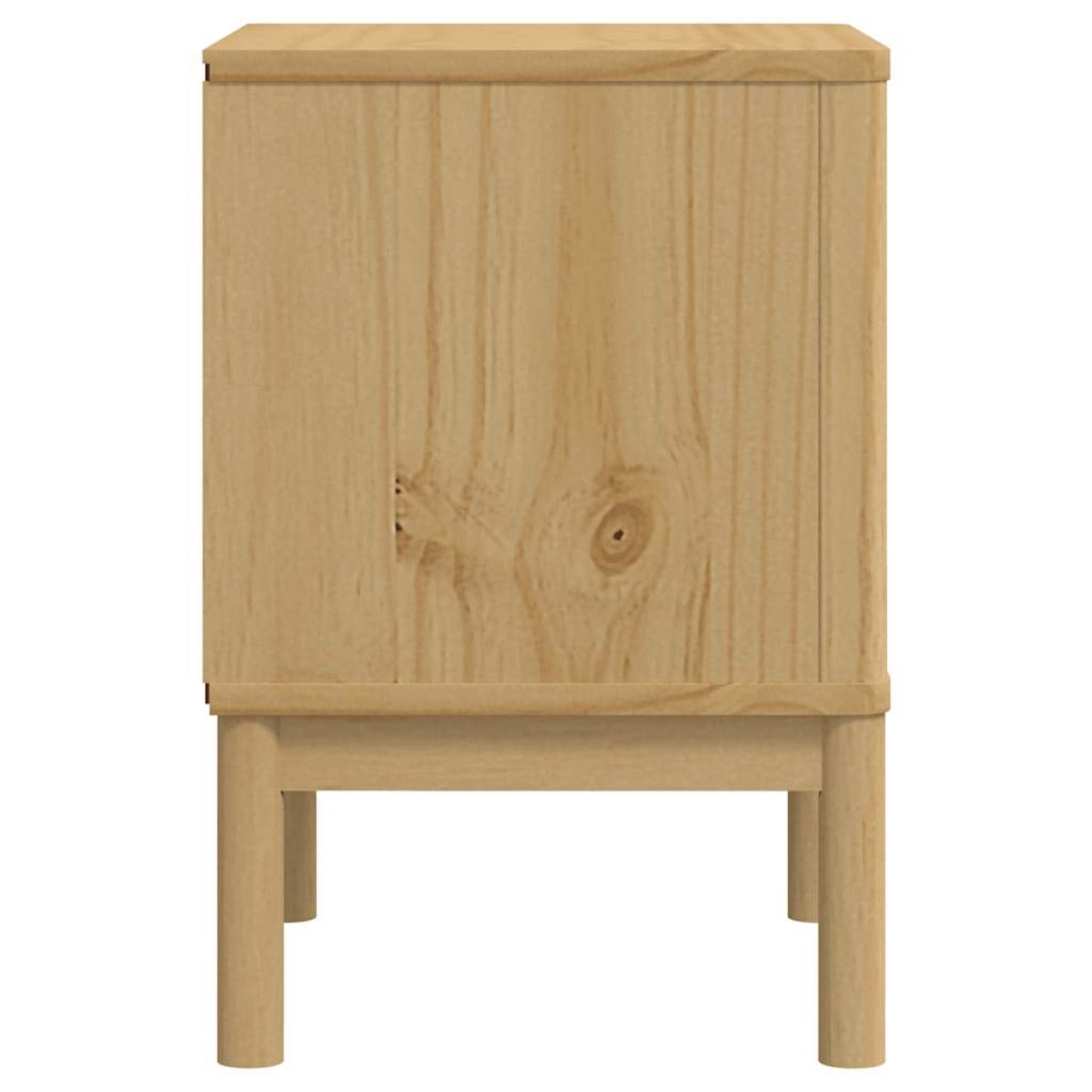 vidaXL Κομοδίνο FLORO Καφέ 45 x 39 x 57 εκ. από Μασίφ Ξύλο Πεύκου