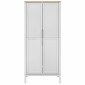 vidaXL Ντουλάπα FLORO Λευκή 77 x 53 x 171 εκ. από Μασίφ Ξύλο Πεύκου