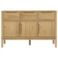 vidaXL Ντουλάπι FLORO Καφέ 114 x 43 x 74 εκ. από Μασίφ Ξύλο Πεύκου