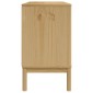vidaXL Ντουλάπι FLORO Καφέ 114 x 43 x 74 εκ. από Μασίφ Ξύλο Πεύκου