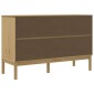 vidaXL Ντουλάπι FLORO Καφέ 114 x 43 x 74 εκ. από Μασίφ Ξύλο Πεύκου