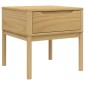vidaXL Τραπεζάκι FLORO Καφέ 55x55x54 εκ. από Μασίφ Ξύλο Πεύκου