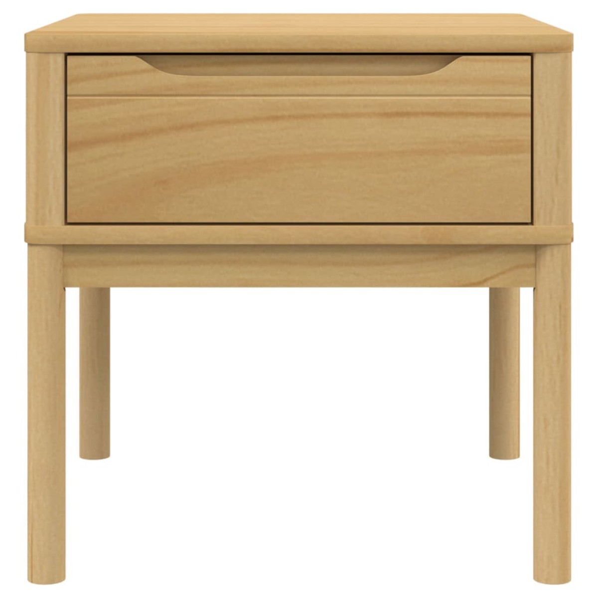vidaXL Τραπεζάκι FLORO Καφέ 55x55x54 εκ. από Μασίφ Ξύλο Πεύκου