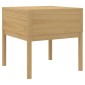 vidaXL Τραπεζάκι FLORO Καφέ 55x55x54 εκ. από Μασίφ Ξύλο Πεύκου