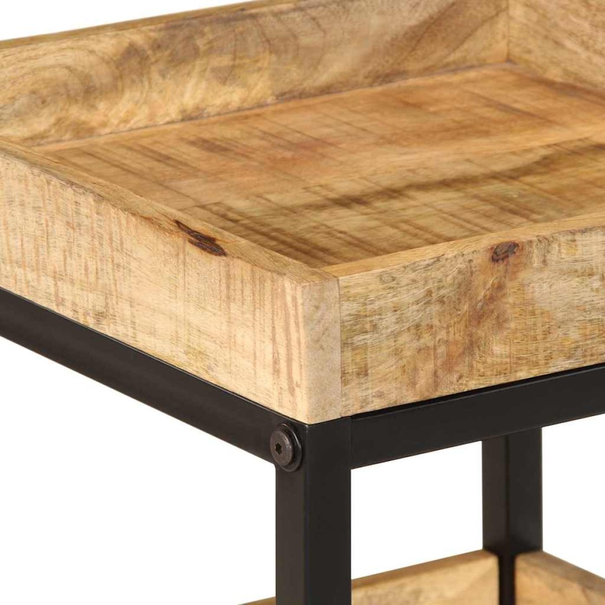 vidaXL Τραπεζάκι Πλευράς Καφέ 35 x 35 x 45 εκ Στερεό ξύλο μάνγκο