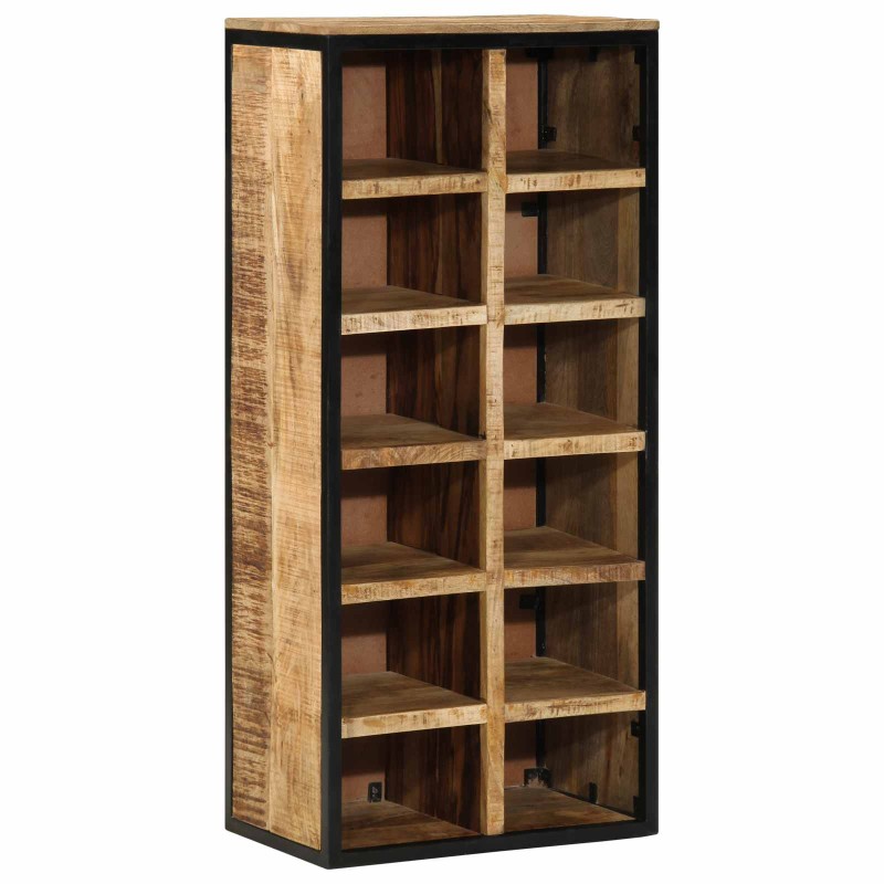 vidaXL Ντουλάπα Παπουτσιών 50 x 30 x 110 εκ Στερεό ξύλο μάνγκο Καφέ
