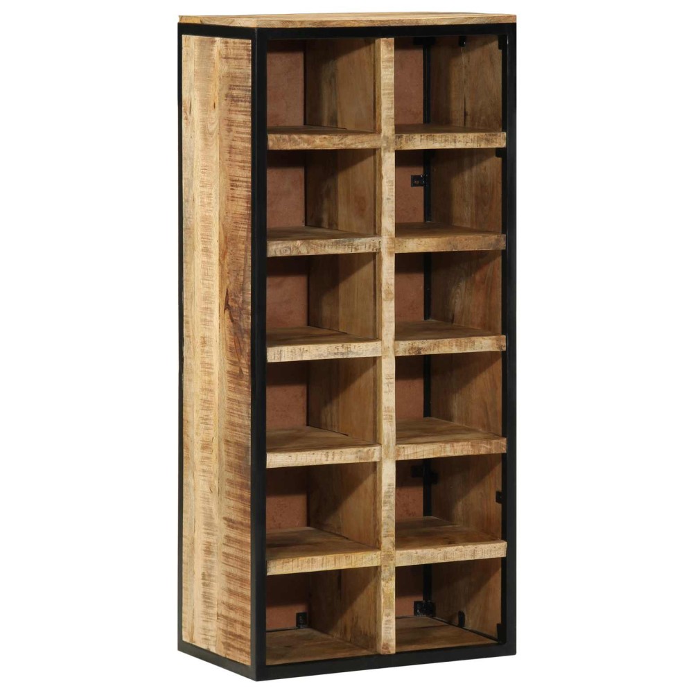 vidaXL Ντουλάπα Παπουτσιών 50 x 30 x 110 εκ Στερεό ξύλο μάνγκο Καφέ