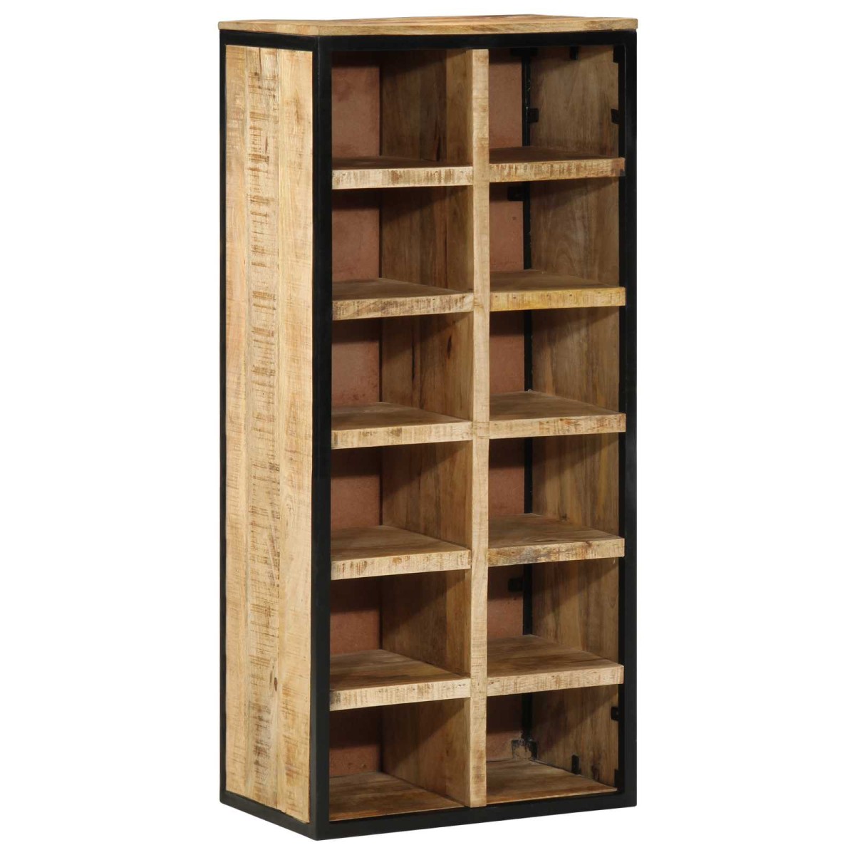 vidaXL Ντουλάπα Παπουτσιών 50 x 30 x 110 εκ Στερεό ξύλο μάνγκο Καφέ