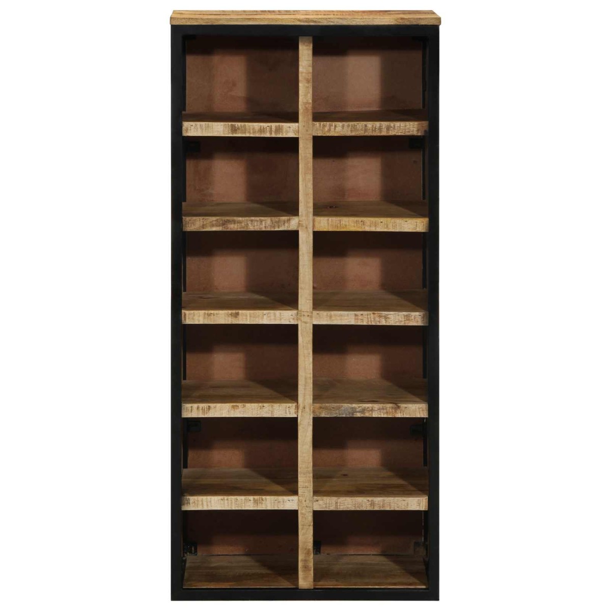 vidaXL Ντουλάπα Παπουτσιών 50 x 30 x 110 εκ Στερεό ξύλο μάνγκο Καφέ