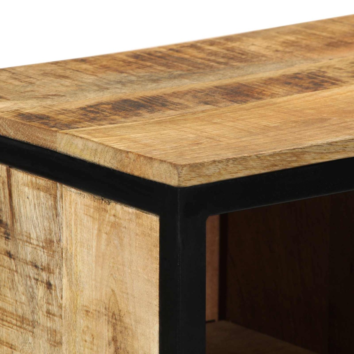 vidaXL Ντουλάπα Παπουτσιών 50 x 30 x 110 εκ Στερεό ξύλο μάνγκο Καφέ