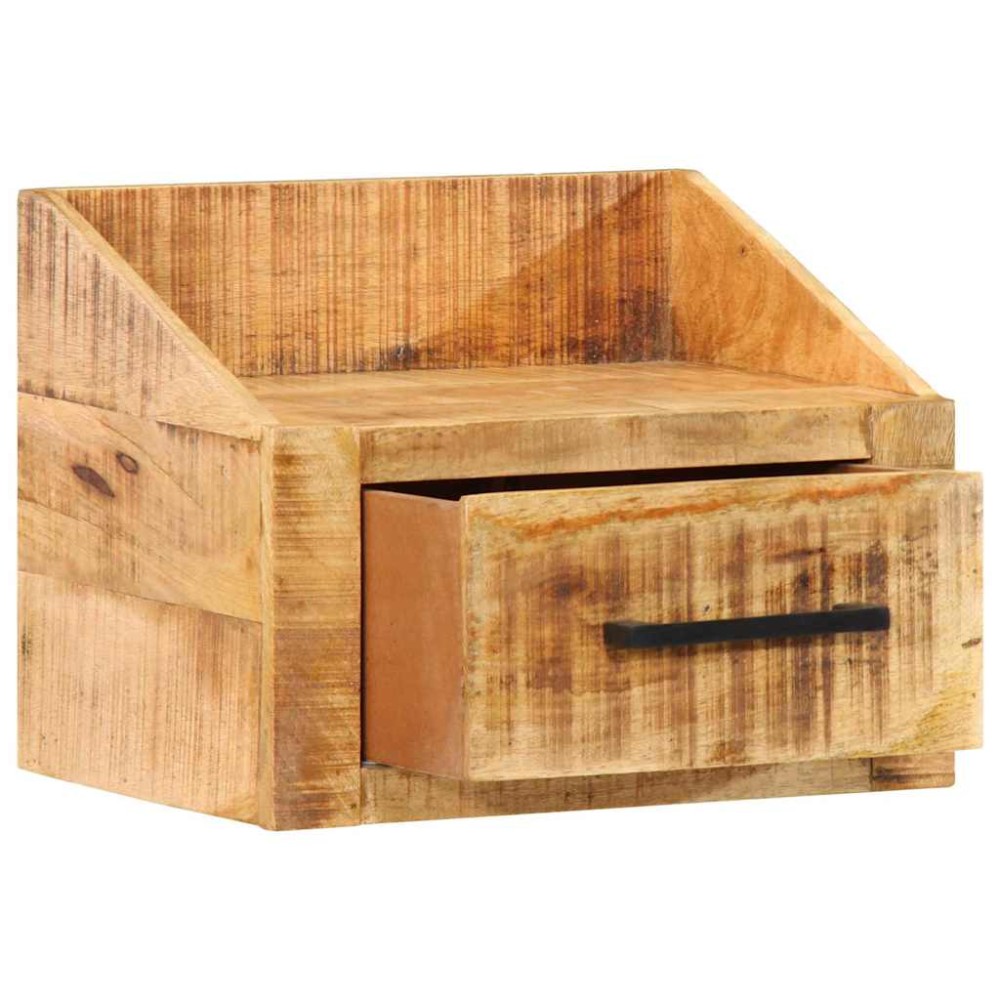 vidaXL Κομοδίνο με συρτάρι Καφέ 40 x 30 x 30 εκ Στερεό ξύλο μάνγκο