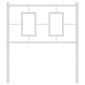 vidaXL Κεφαλάρι Μεταλλικό με Αντικατάσταση Λευκό 75 εκ.