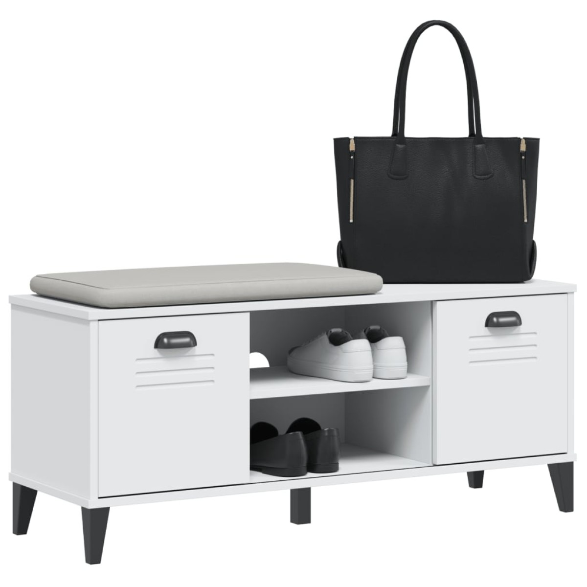 vidaXL Παπουτσοθήκη VIKEN Λευκή 106x35x45 εκ. από Επεξεργασμένο Ξύλο