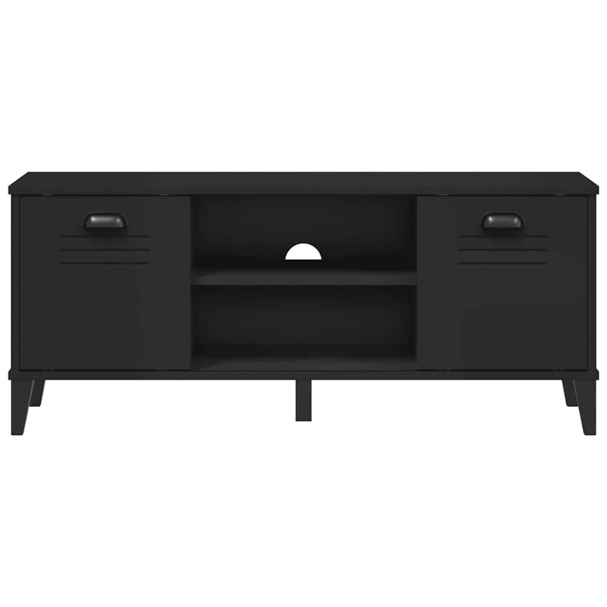vidaXL Παπουτσοθήκη VIKEN Μαύρη 106x35x45 εκ. από Επεξεργασμένο Ξύλο