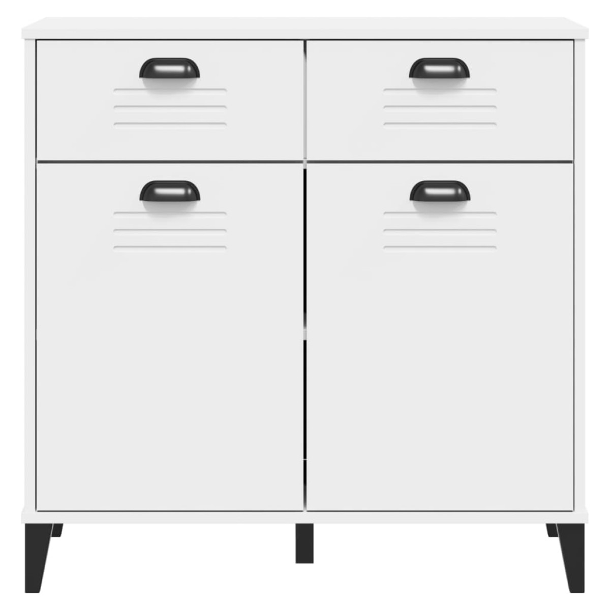 vidaXL Μπουφές VIKEN Λευκός 80 x 40 x 80 εκ. από Επεξεργασμένο Ξύλο
