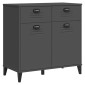vidaXL Μπουφές VIKEN Ανθρακί Γκρι 80x40x80 εκ. από Επεξεργασμένο Ξύλο