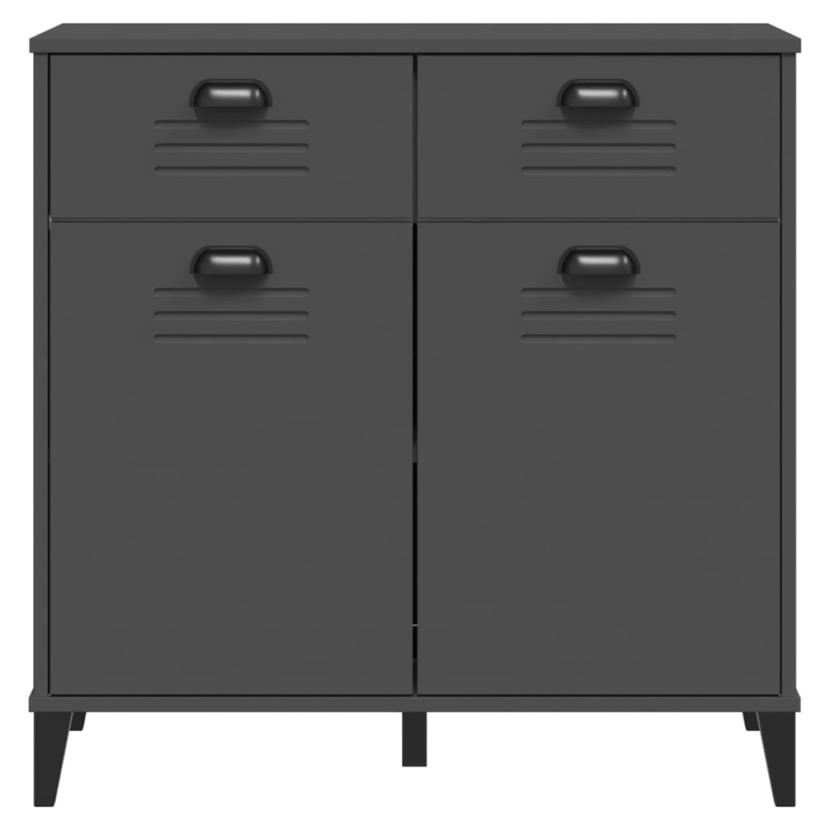 vidaXL Μπουφές VIKEN Ανθρακί Γκρι 80x40x80 εκ. από Επεξεργασμένο Ξύλο