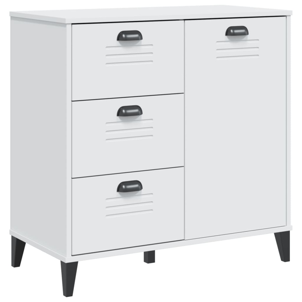 vidaXL Μπουφές VIKEN Λευκός 80 x 40 x 80 εκ. από Επεξεργασμένο Ξύλο