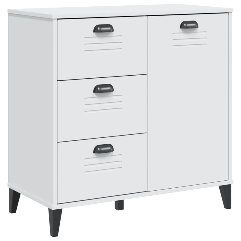 vidaXL Μπουφές VIKEN Λευκός 80 x 40 x 80 εκ. από Επεξεργασμένο Ξύλο