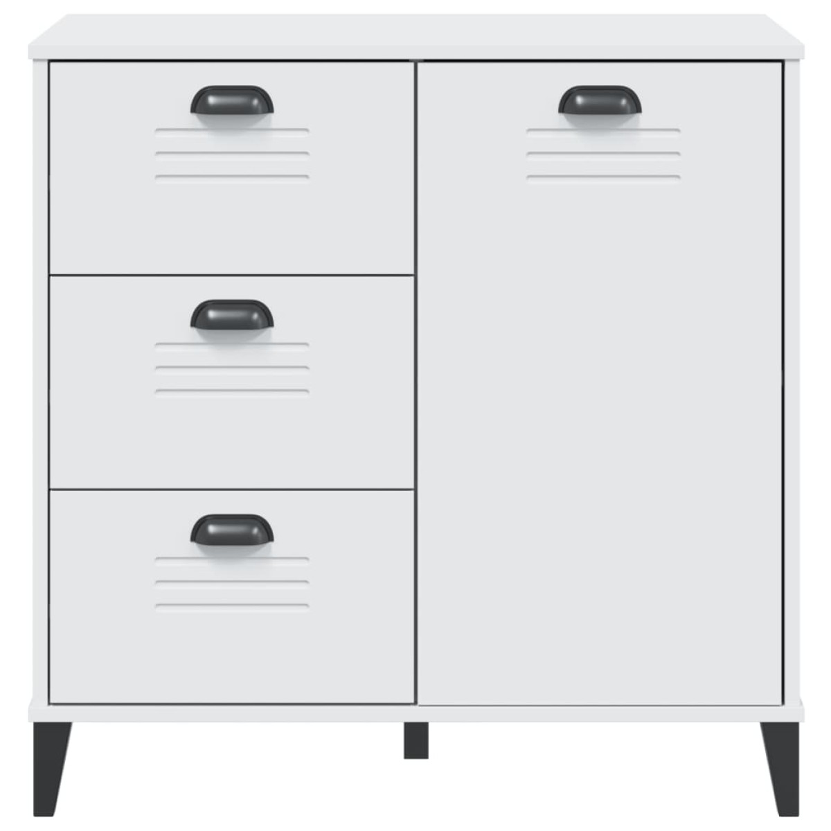 vidaXL Μπουφές VIKEN Λευκός 80 x 40 x 80 εκ. από Επεξεργασμένο Ξύλο