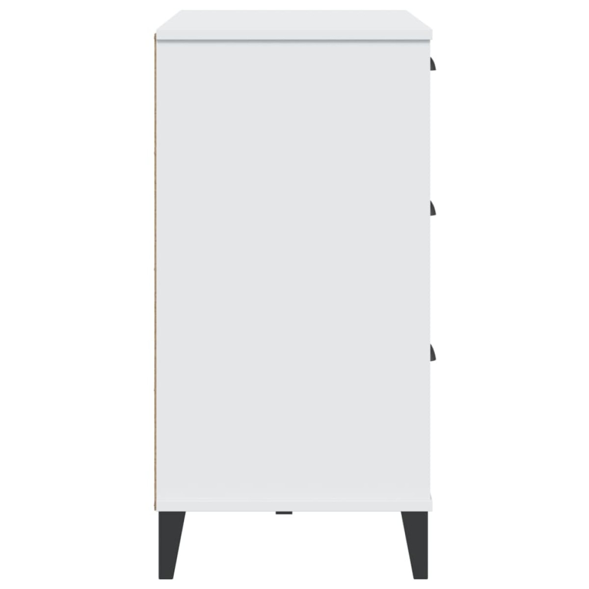 vidaXL Μπουφές VIKEN Λευκός 80 x 40 x 80 εκ. από Επεξεργασμένο Ξύλο