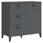 vidaXL Μπουφές VIKEN Ανθρακί Γκρι 80x40x80 εκ. από Επεξεργασμένο Ξύλο